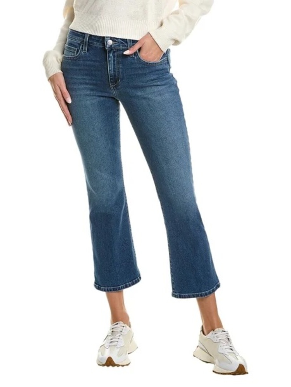 Joe's Jeans Cropped Mild Fade Blue Ankle Flare